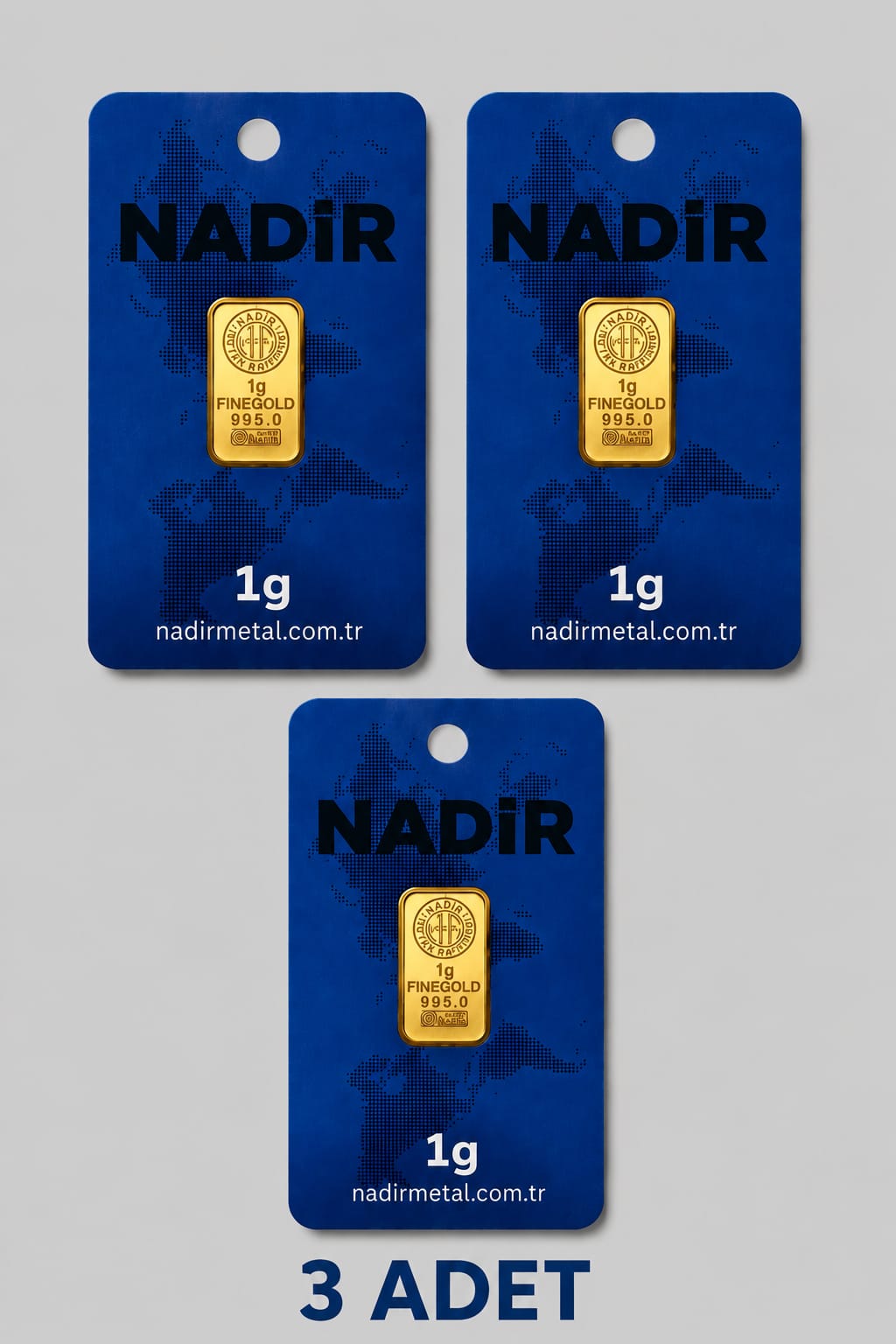 Nadir Gold 3 Gram Külçe Altın 24 Ayar